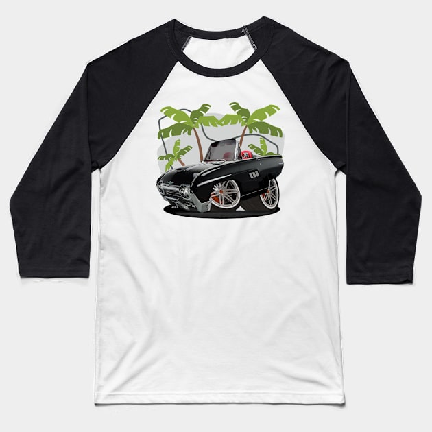 T-Bird Hot Rod Baseball T-Shirt by Wilcox PhotoArt